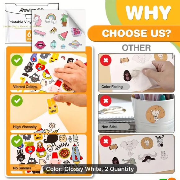 Printable Vinyl Sticker Paper! - Picture 4 of 8